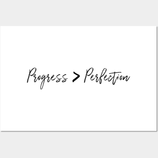 Progress Over Perfection Posters and Art